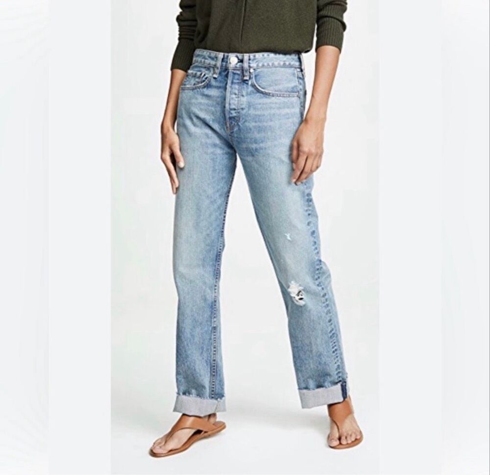Rag & Bone Maya High Rise Ankle Straight Leg Jeans 30